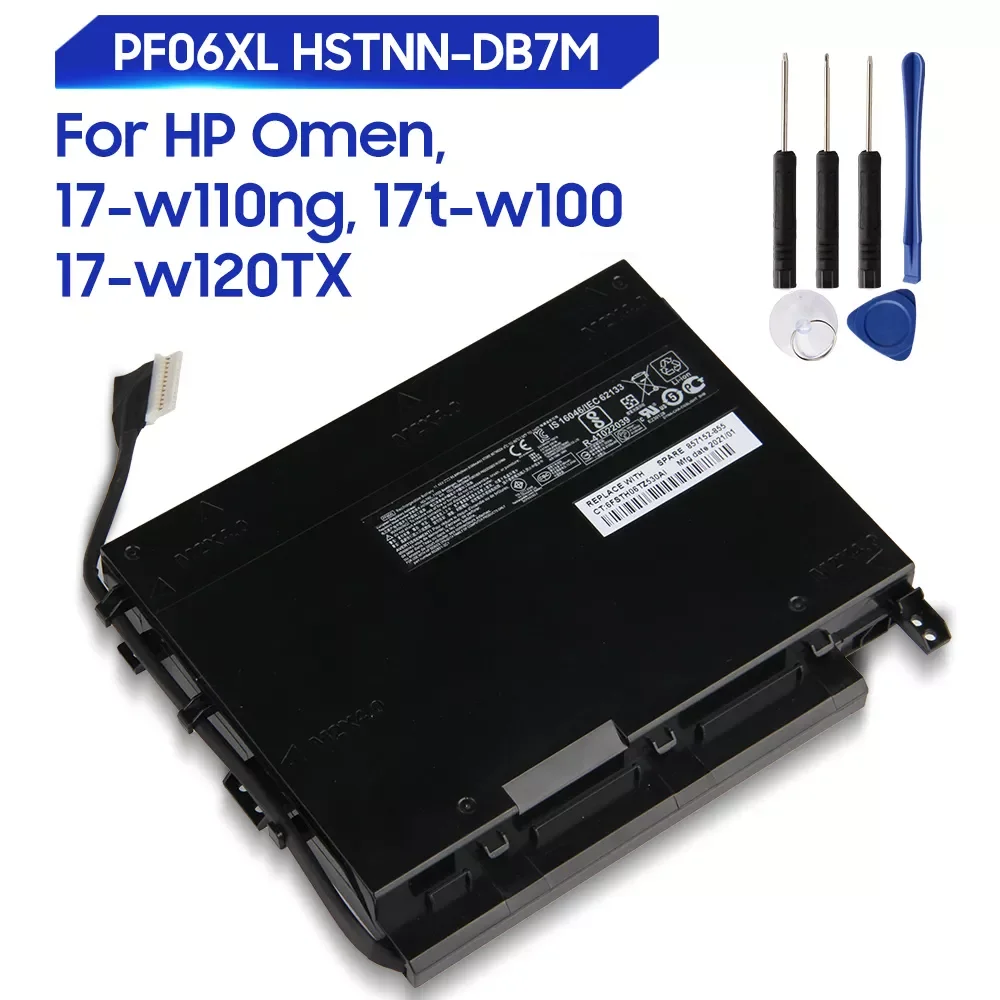 

Новый Сменный аккумулятор для HP Omen 17-W110NG 17-W119TX 17T-W100 17-W120TX 853294-850 PF06XL