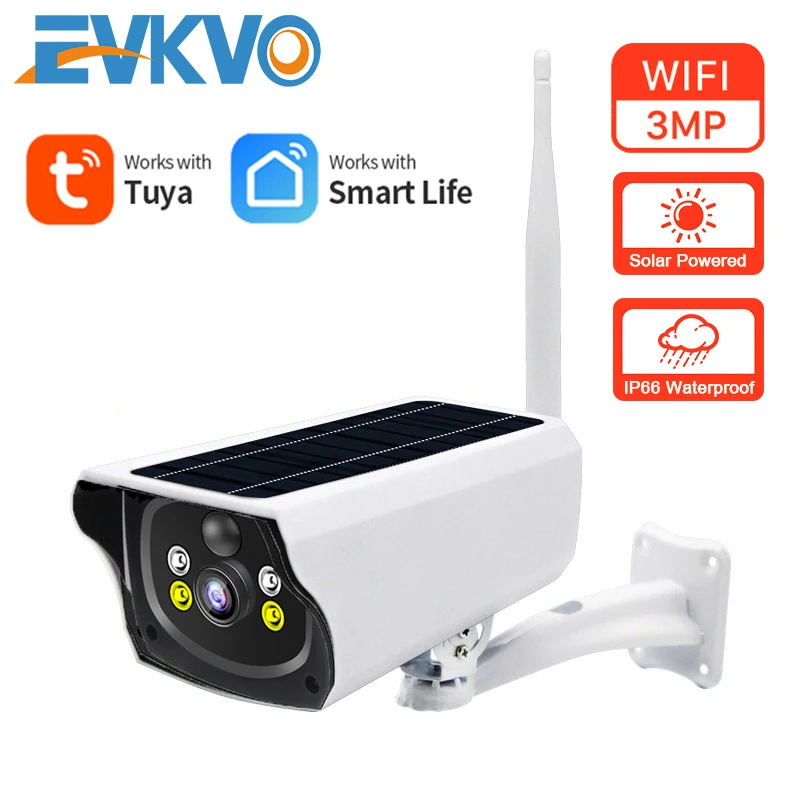 

Solar Panel WIFI Camera 1080P HD Wire-Free Battery IP Camera Outdoor IP66 WaterProof 2MP Security CCTV Video PIR Tuya Smart Life