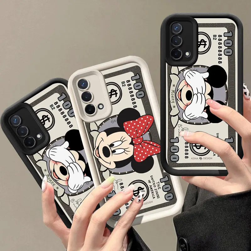 Милый M-Микки Деньги Доллар фотосессия для OPPO A3 Reno 10 11 12 Pro 11F 12F A58 A78 A98 A3X чехол