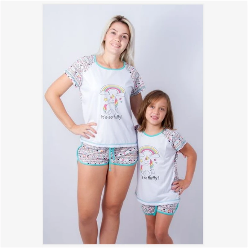 

Family Look Mother Day Mom And Daughter Girl Pijama Set Equal 2022 Summer Parent Child Matching Outfits Clothes For Kids Apparel