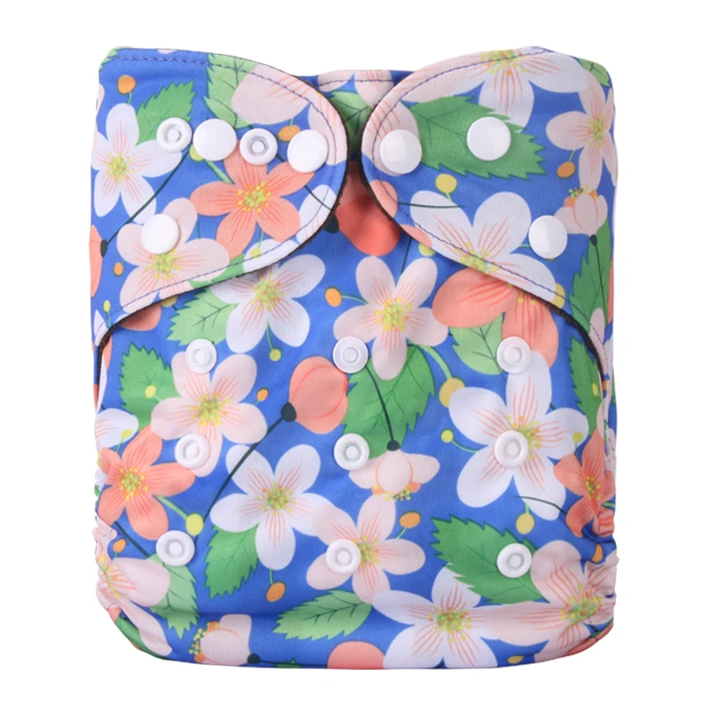 

Baby Eco-Friendly Washable Nappy Adjustable Infant Pocket Diaper Bamboo Charcoal Lining Cloth Diaper Reusable Fit 3-15 Kg