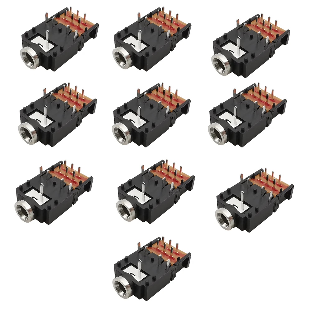 

Разъемы для наушников PJ-307, черные, 10 шт.