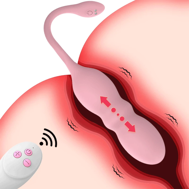 Телескопический вибратор Egg беспроводной пульт дистанционного управления