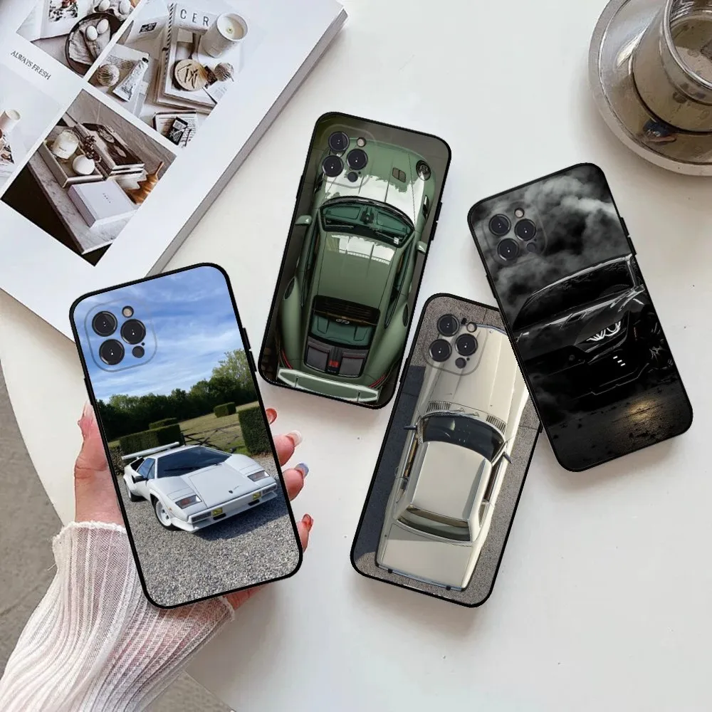 Роскошный автомобильный чехол для телефона IPhone 15 14 13 12 11 Pro Max Mini 8 7 Plus SE2 X XR XS MAX