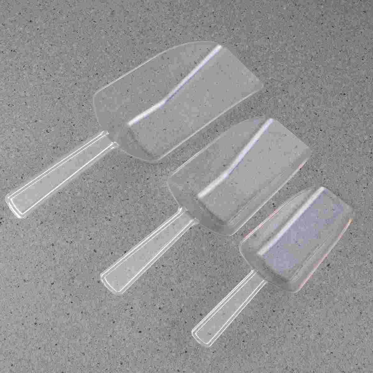 

3 Pcs Clear Scoopers Multi-purpose Scoop Multi-purpose Scoop Clear Scoopers Square Mouth Measuring Cup Scoop