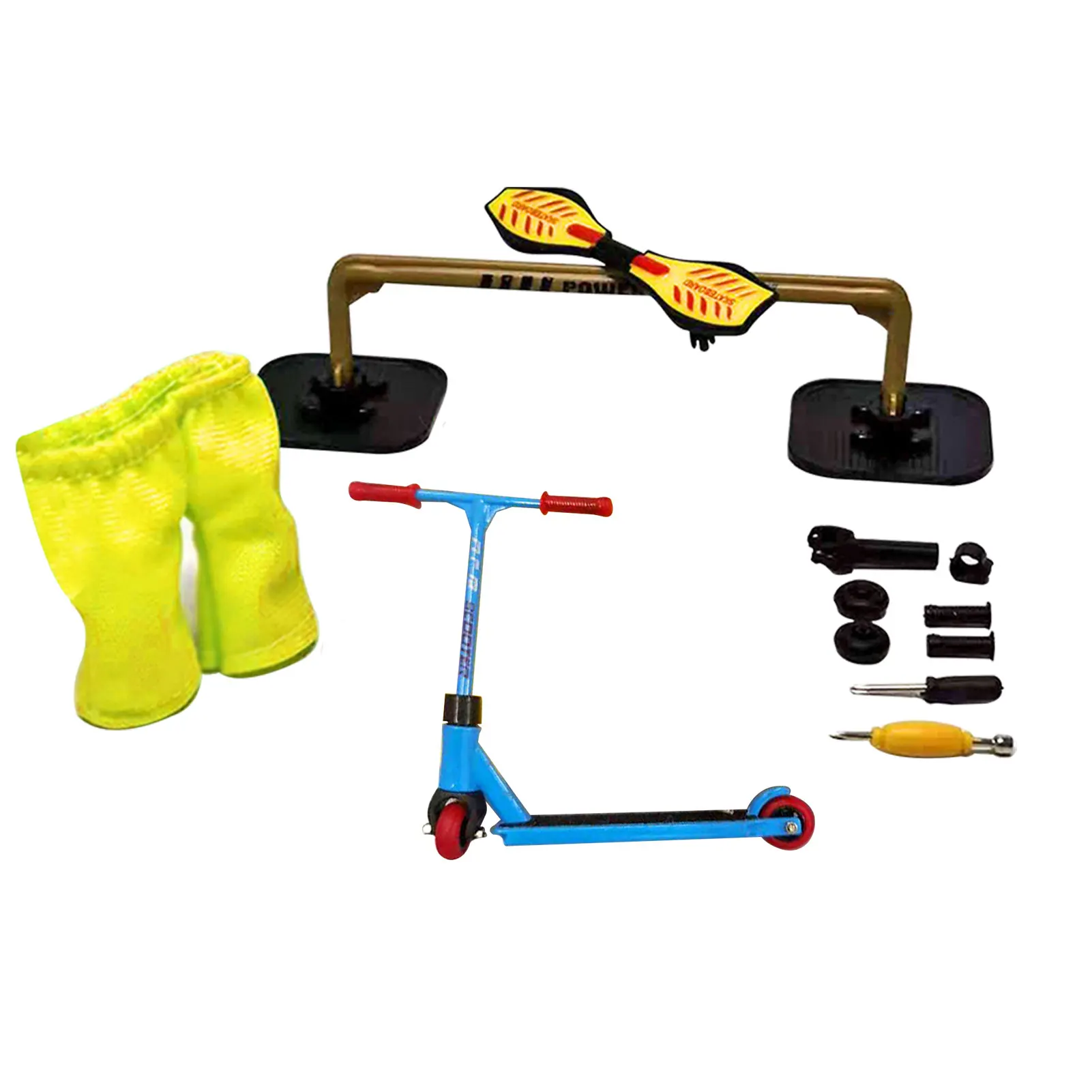 

Decoration Simulation Detachable Mini Toy Funny With Tool Boy Girl Alloy Finger Scooter Durable Gift Replacement Indoor Outdoor