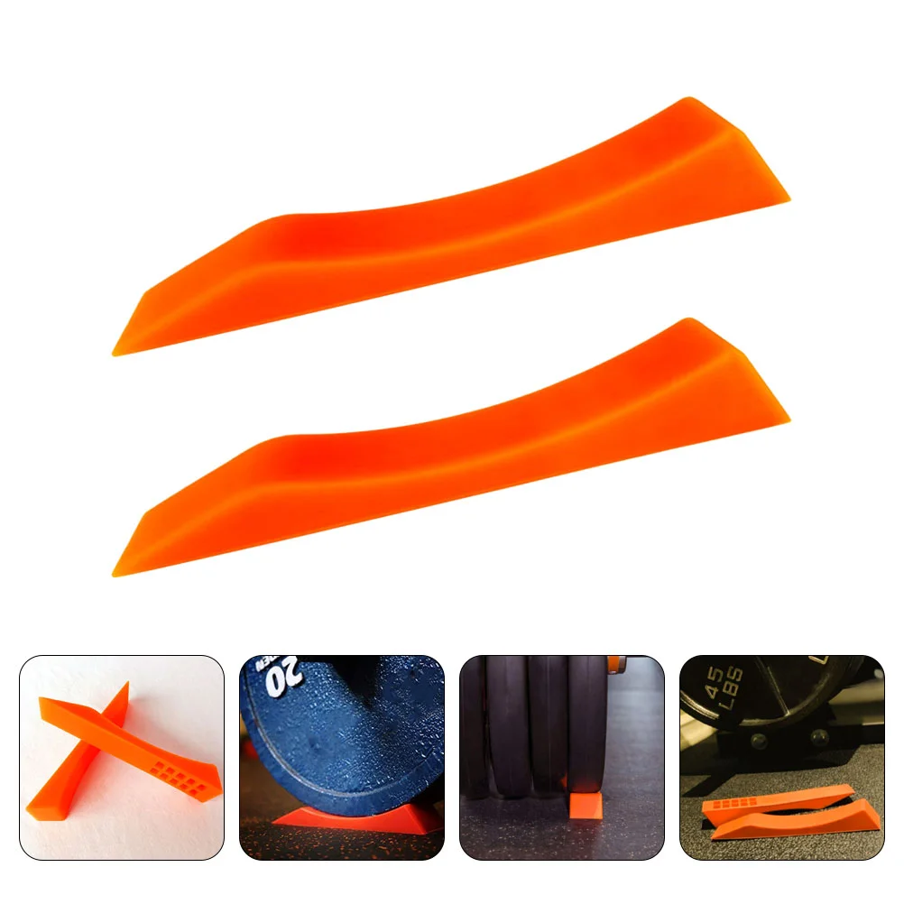 

2 Pcs Barbell Pad Calf Stretcher Deadlift Jack Weightlifting Slant Board Platform Non- Weights