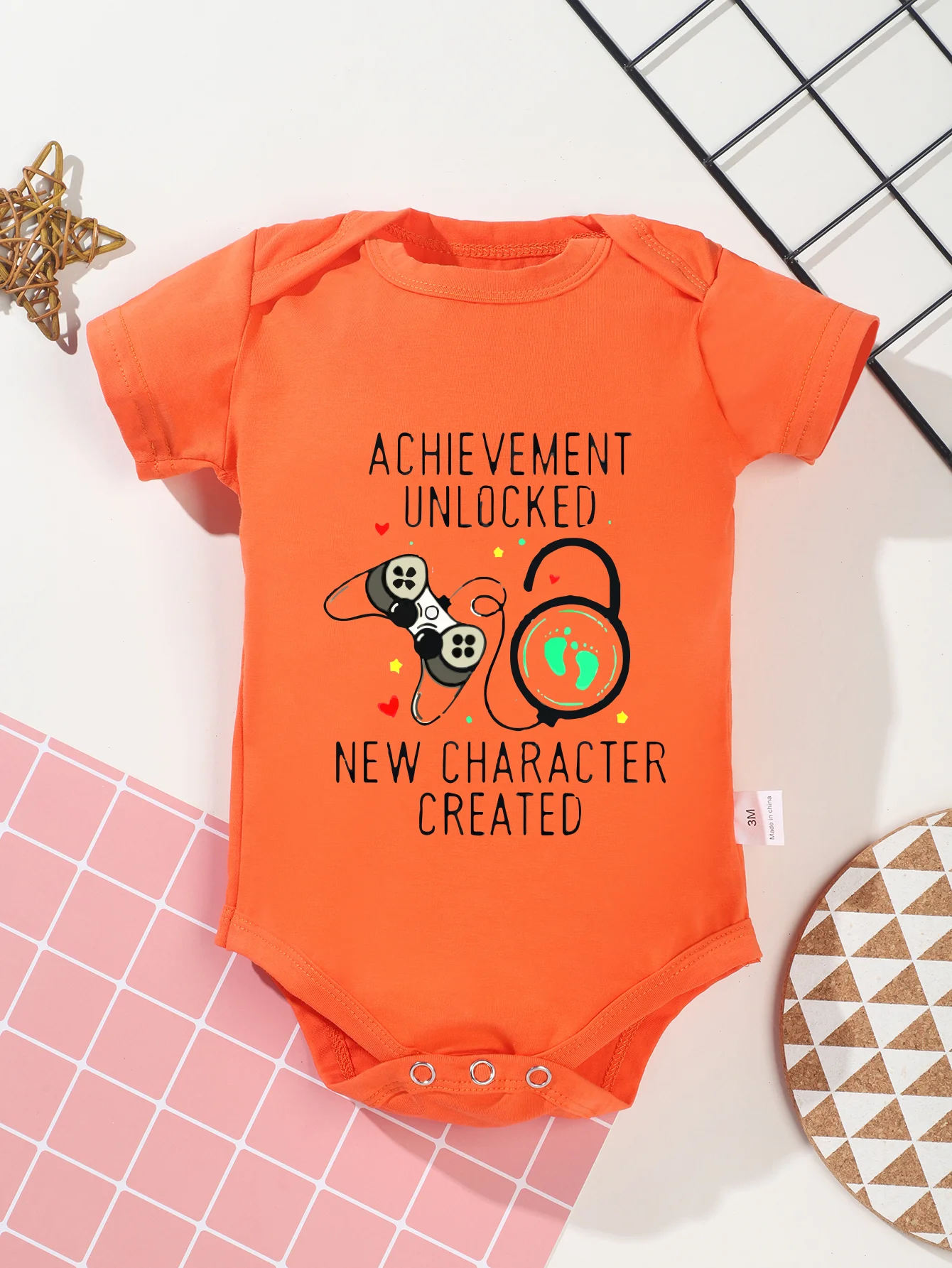 Комбинезон для новорожденных с коротким рукавом разблокированный