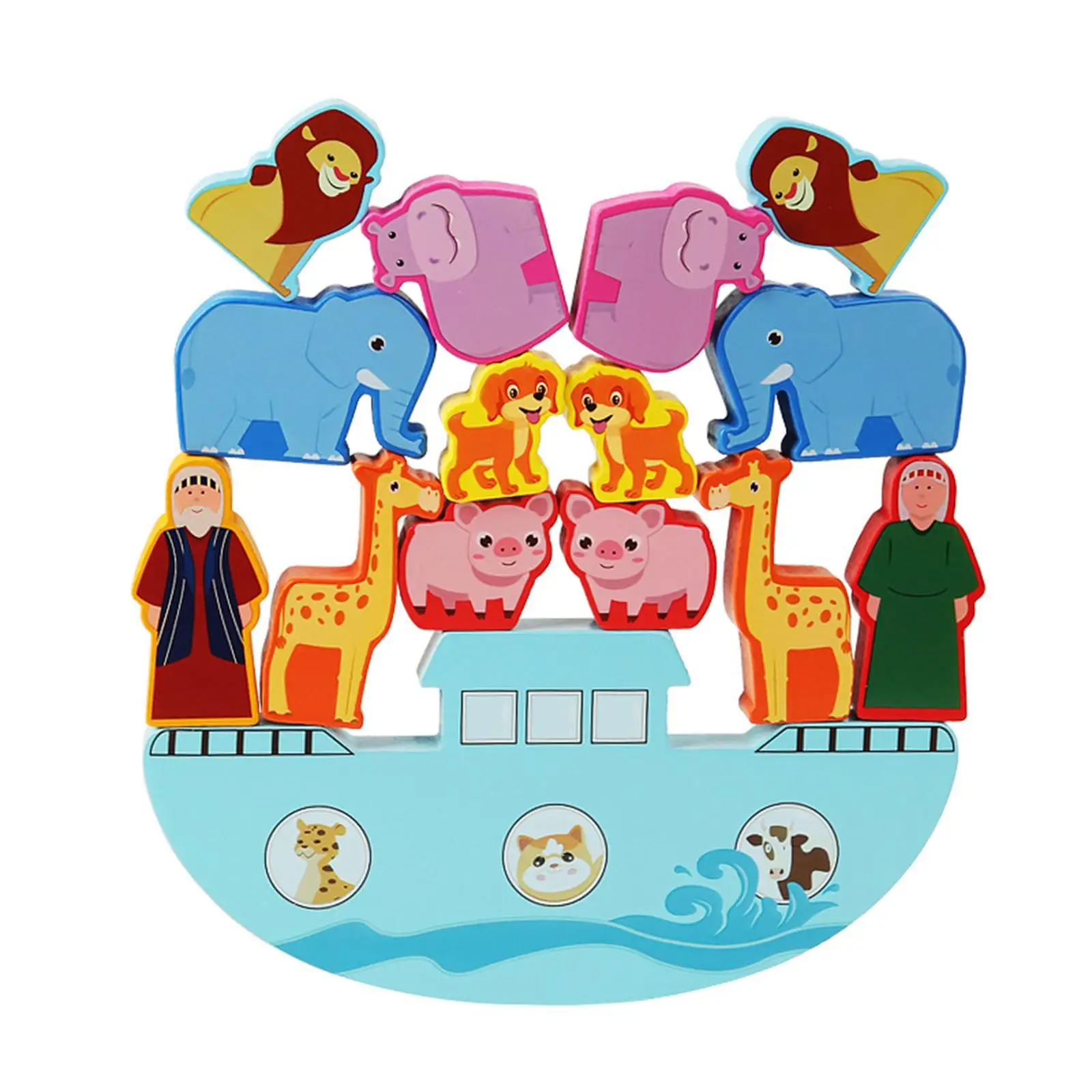 

Классические деревянные штабелируемые блоки, игры для балансировки, Игрушки для раннего развития, пазлы, игрушки для девочек и мальчиков, подарки на день рождения для малышей