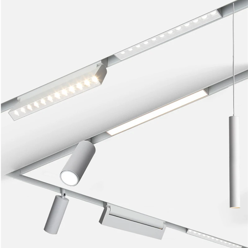 Новинка светодиодный светодиодные магнитные трековые светильники 48 В