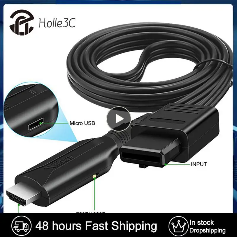 

1~8PCS N64 to HDMI-compatible Converter Game Console Adapter Plug and Play HD Cable Adapter for 64/NGC/SNES