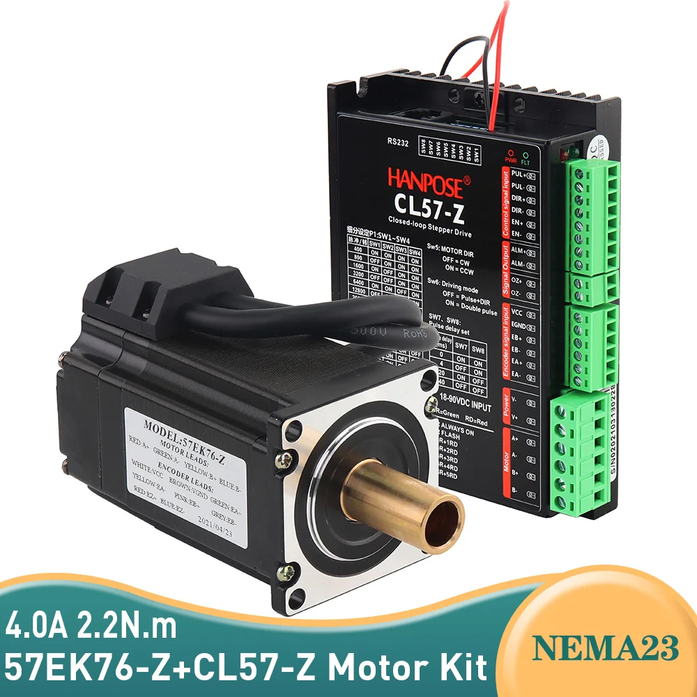 Бесплатная доставка 57EK76-Z + CL57-Z Мотоциклетная цепь комплекты 4.0A 2.2N. М NEMA 23