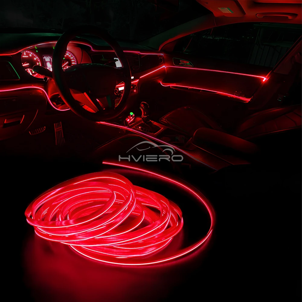 

1 м/2 м/3 м/5 м интерьер автомобиля атмосфера добро пожаловать свет двери авто светодиодная лента тросная трубка гибкая USB сигарета неоновая ночная лампа