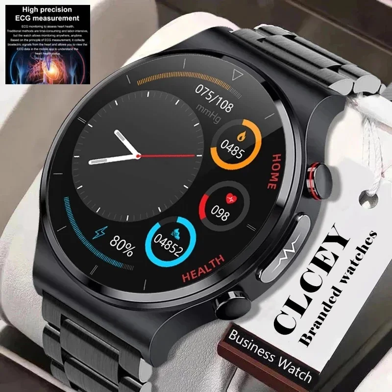 

2023 Blood Glucose Smart Watch Men Health ECG Monitoring Blood Pressure Body Temperature IP68 Waterproof Smartwatch for Xiaomi