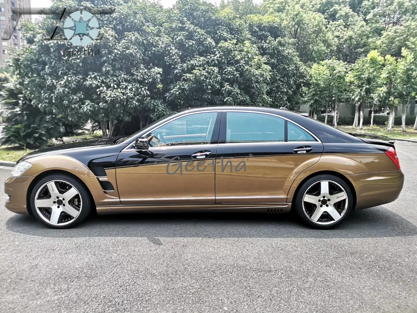 Фото 2003-2013 W221 Высококачественный автомобильный бампер в стиле Lorinse, автоматический полный комплект кузова для Mercedes BENZ S-Class W221 №5
