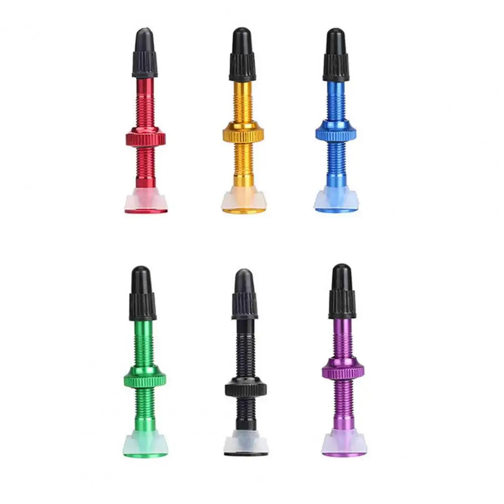 

2Pcs Bicycle Valve Extended Valves Fine Fit Corrosion Resistant Silicone Bottom Tubeless Tires Gas Nozzle for Bike