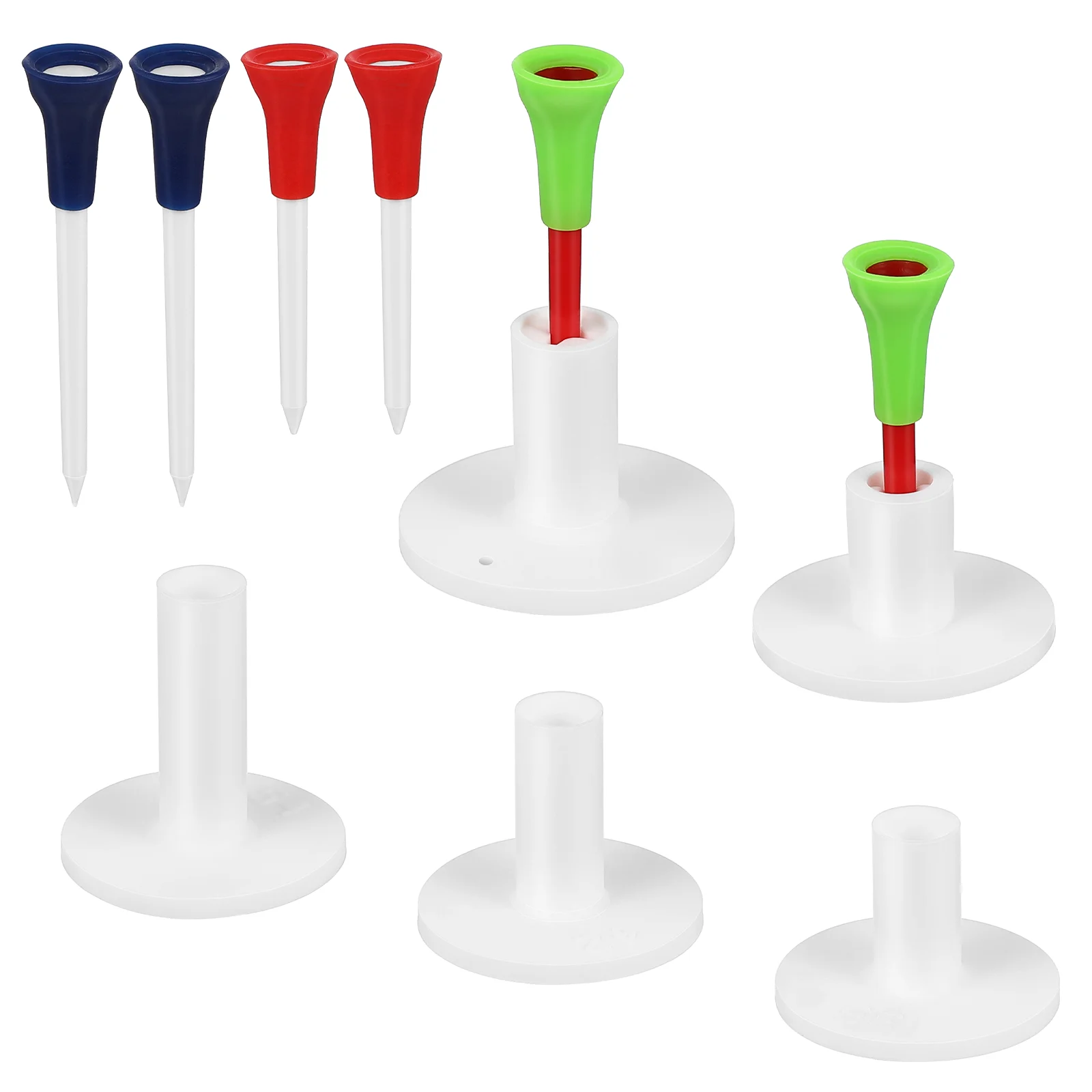 

Rubber Tees Golf Adults Driving Range Nail Supplies Plastic Winter Golfing Accessories Golfs Setup Equipment