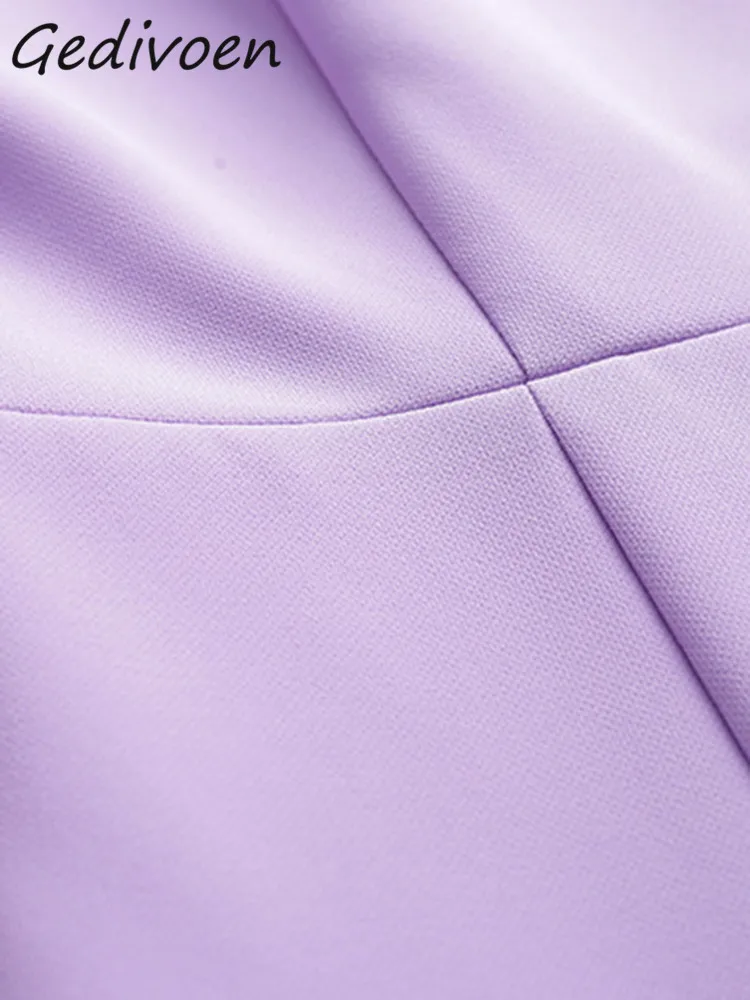 Платье Gedivoen женское средней длины модное дизайнерское элегантное приталенное с