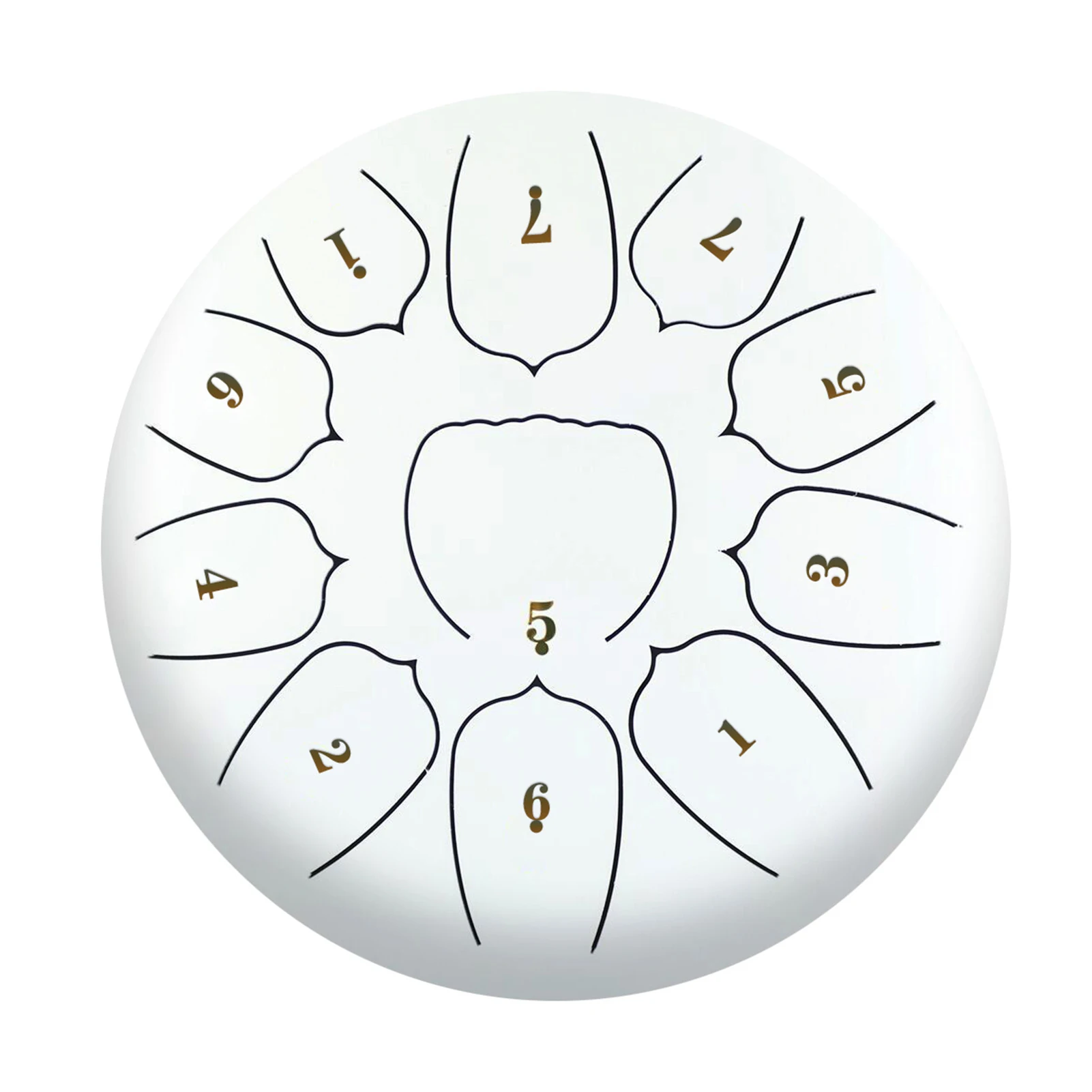

6 Inch Steel Tongue Drum 11 Notes Handpan Drum with Drum Mallet Finger Picks Percussion for Meditation