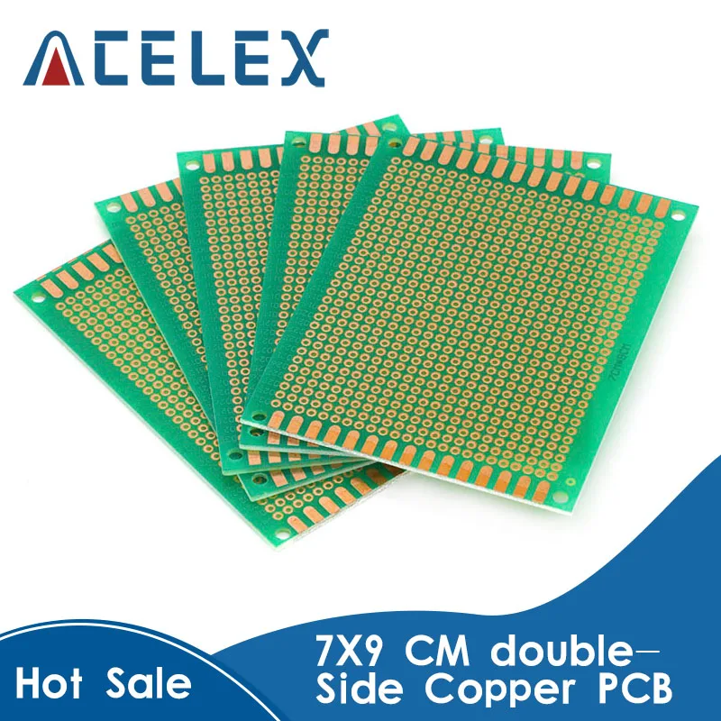 

7X9 см двухсторонний медный Прототип pcb 7*9 см универсальная плата для Arduino