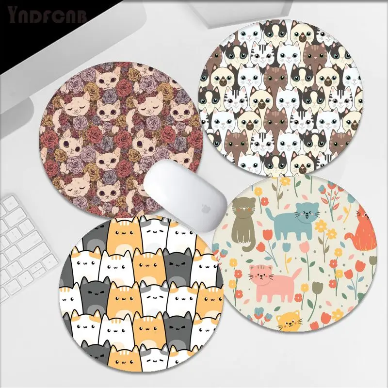 

Cute Cat Rubber Small Keyboard Mat Table Mat Students Cabinet Gamer Desktop Mousepad Cup Mats Deskpad Home Decor