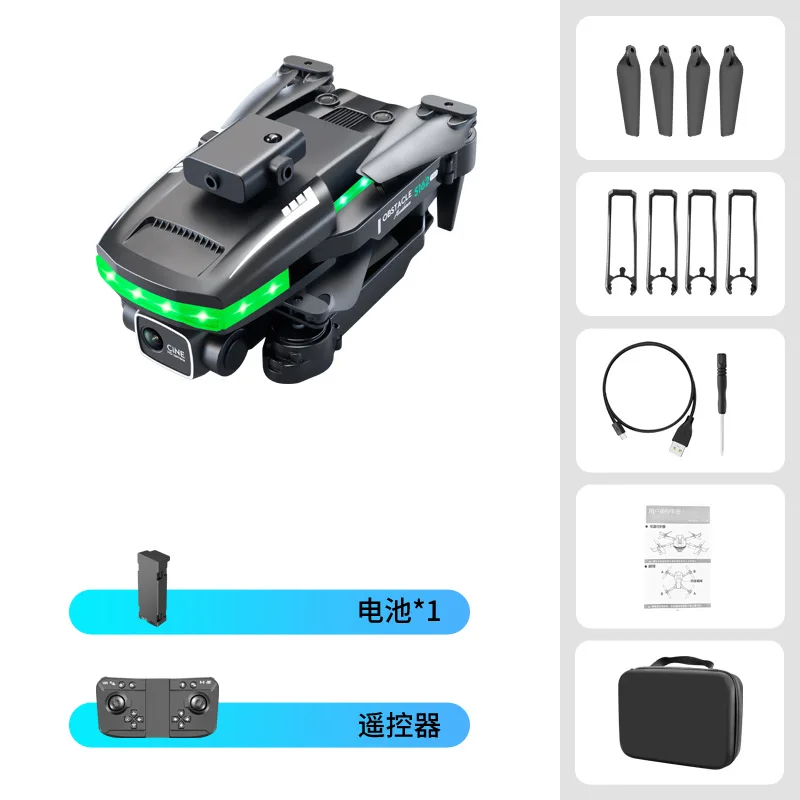 S16 4K GPS Drone With Camera Brushless Motor FPV Quadcopter RC Helicopter Dual Camera Drone Upgraded full flash LED green strip images - 6