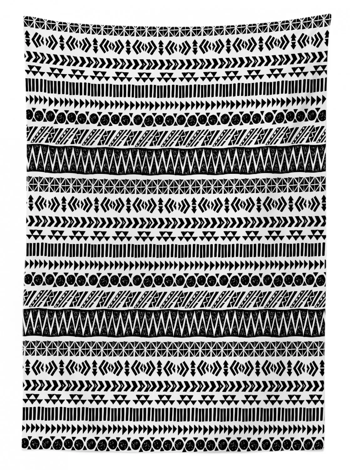 Полосатая скатерть Триппи мистик ацтекская культура античная ткань с принтом