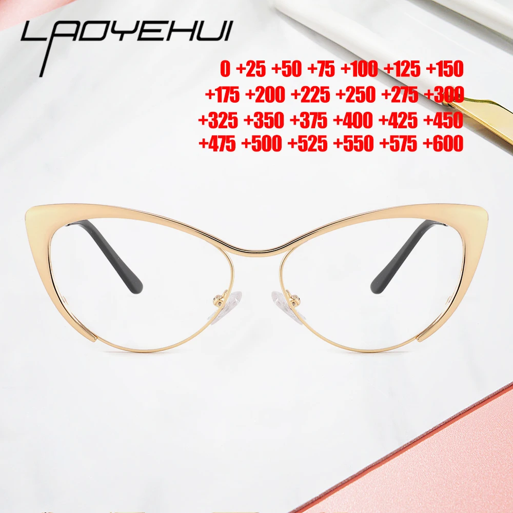

Cat Eye Glasses Frame Women Eyeglasses Of Frames Vintage Spectacles Eyewear Optical Prescription Anti-Blue Light Reading Glasses