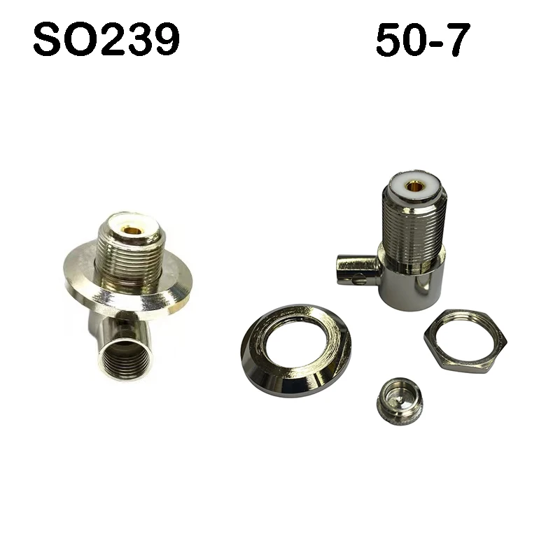 Новый разъем UHF female SO239 перегородка прямоугольный для автомобильного радио