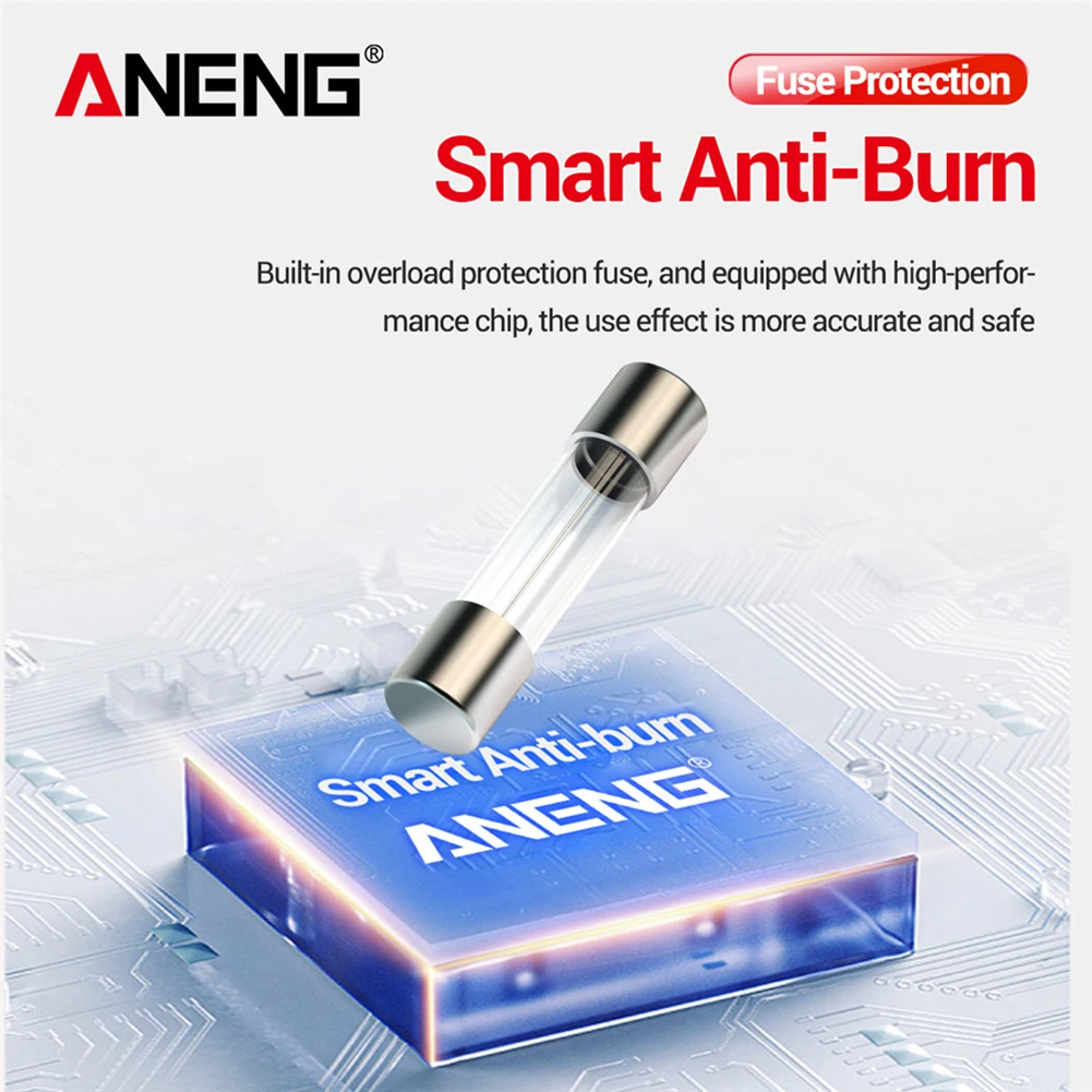 Цифровой мультиметр ANENG 621A умный с сенсорным ЖК-экраном 9999 отсчетов True RMS