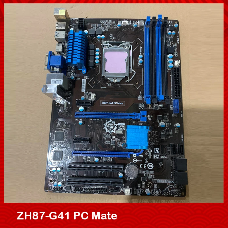 

Оригинальная настольная материнская плата для Msi ZH87-G41 PC Mate LGA1150 DDR3 64 Гб PCI-E 3,0 SATA3 USB2.0/3,0 ATX полностью протестирована