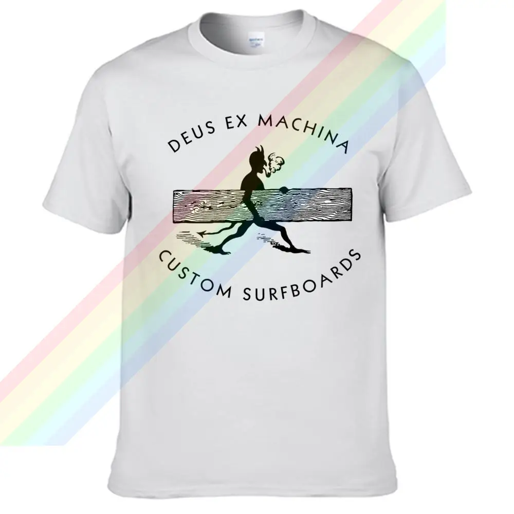 

Deus Ex Machina Custom Surfboards Summer Print T Shirt Clothes Popular Shirt Cotton Tees Amazing Short Sleeve Unique Tops