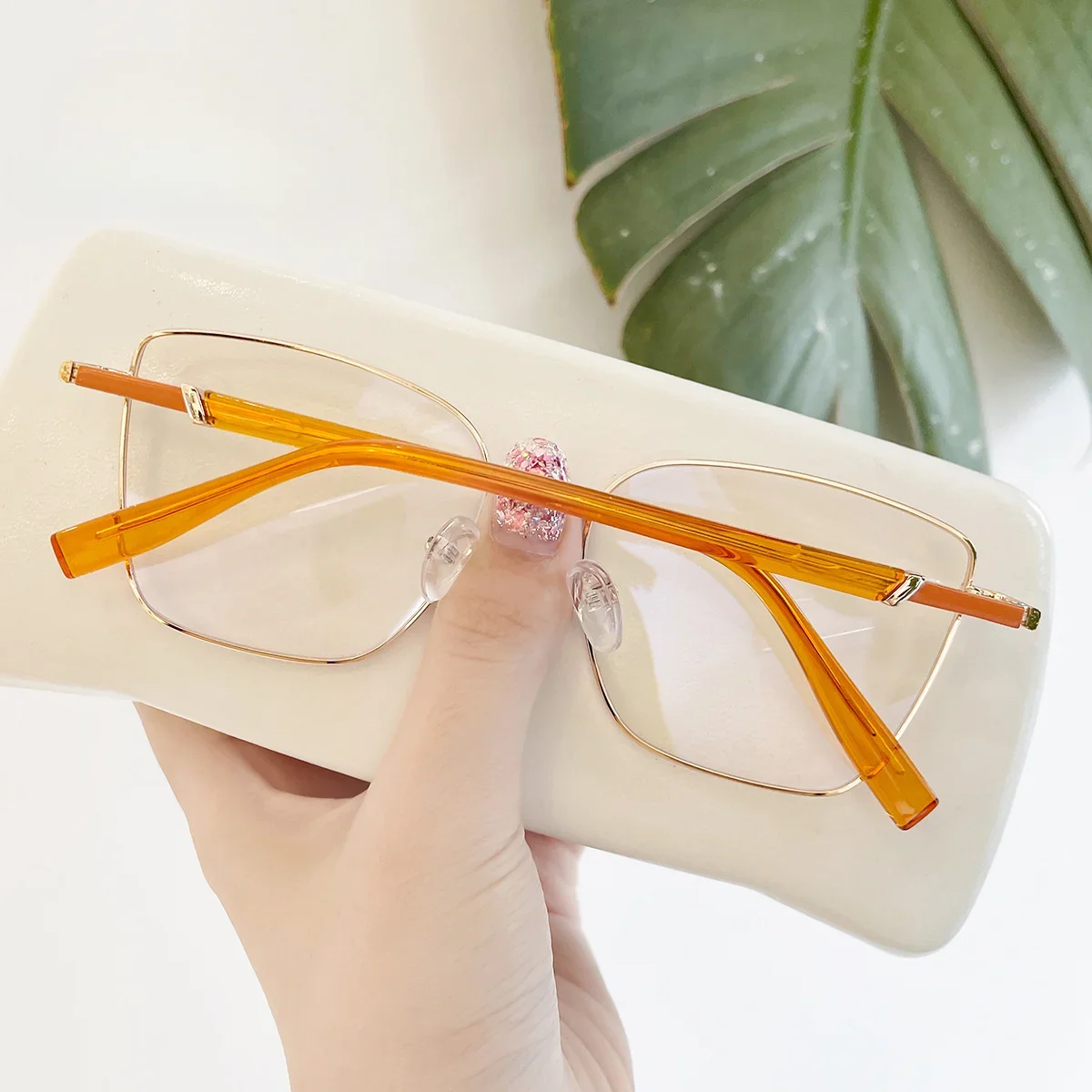 Женские металлические очки для чтения с квадратной бабочкой
