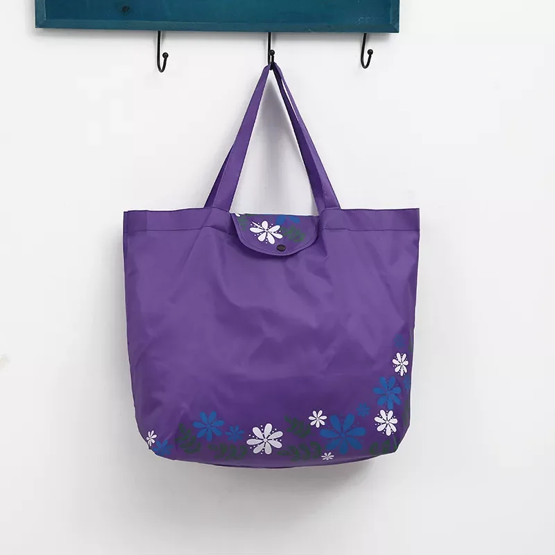 

2022 Tote Bag Folding Reusable Oxford Cloth Colourful Home Kitchen Travel Casual Sundries Storage Bags