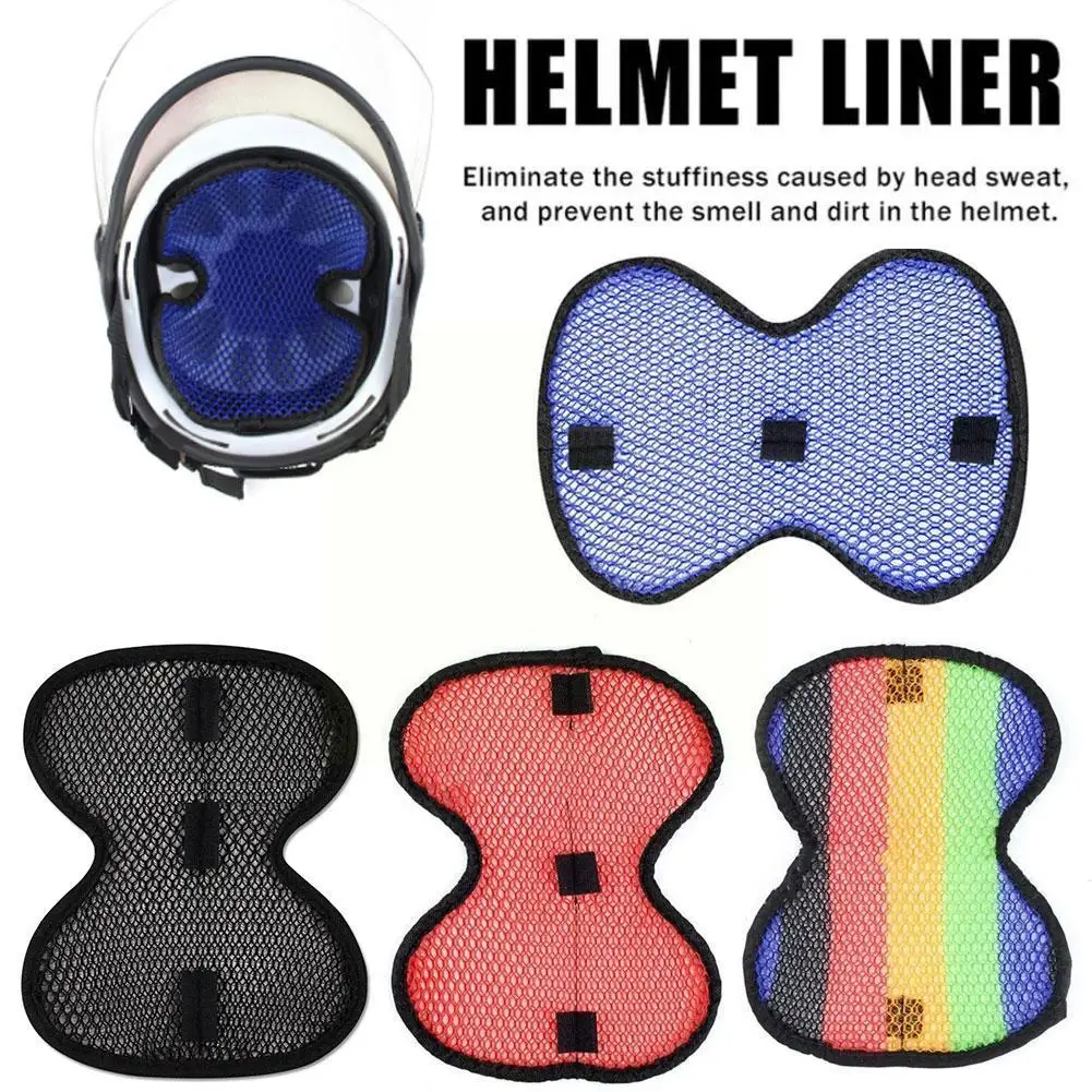 

Motorcycle Helmet Pad Colorful Honeycomb Helmet Mesh Insulation Pad Gasket Heat Breathable Liner Heat Resistant Pad U2J9
