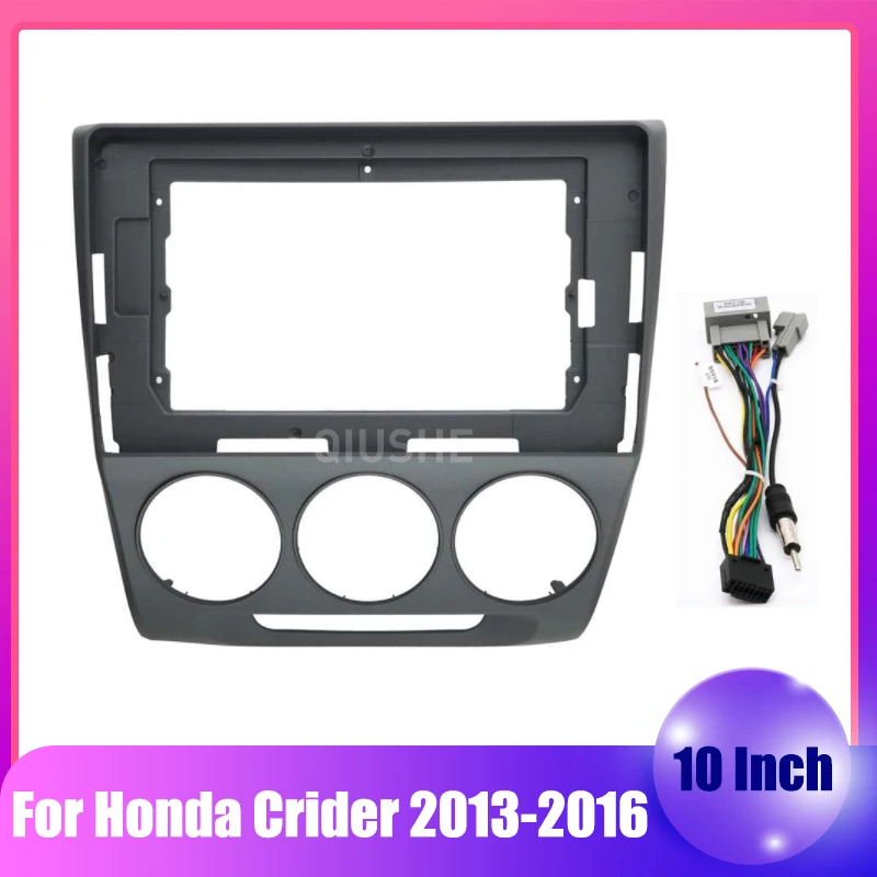 

For Honda Crider 2013 2014 2015 2016 10 inch 2 Din Car Audio Headunit Stereo Fascia Panel Dsah Frame Accessory Trim Kit Face