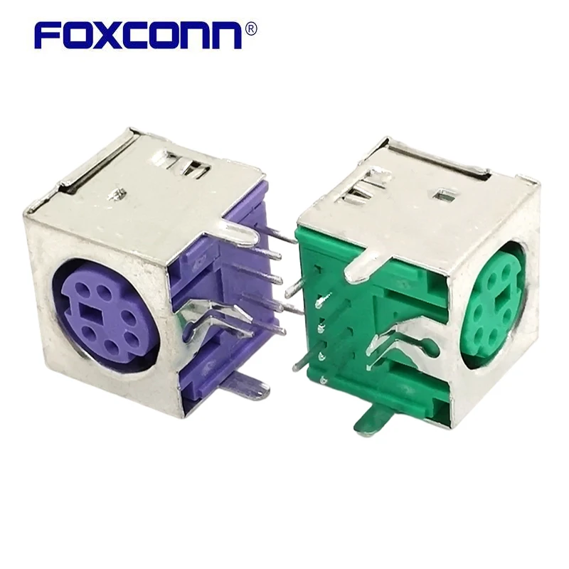 

Foxconn MH11061-PH1-4F MiniDinS Terminal 6Pin Bend Foot PS2 Socket