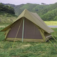 Canvas Bell Tent - w/Stove Jack, Waterproof, 4 Season Luxury Outdoor Camping and Glamping Yurt Tent