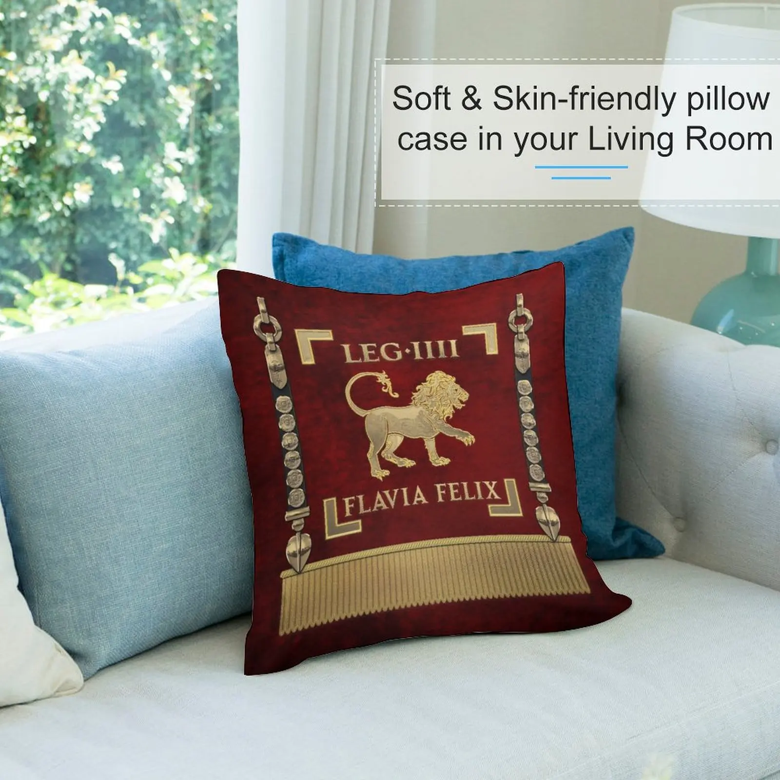 Стандартная диванная подушка флавийская четвертого легиона-Vexillum Легио IV Flavia Felix