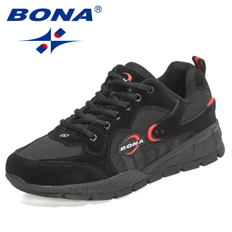 BONA 2022 New Designers Suede Hiking Shoes Men High Quality Wear Resistant Camping Fishing Shoes Man Tactical Traveling Footwear