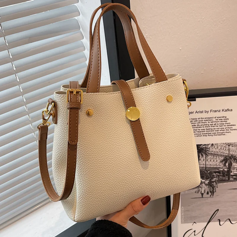 

Высококачественные вместительные Сумки из искусственной кожи для женщин, дизайнерские Роскошные брендовые сумки через плечо, трендовые по...