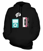 evolution of technology unisex hoodie top gift retro funny music oversized crewneck sweatshirt