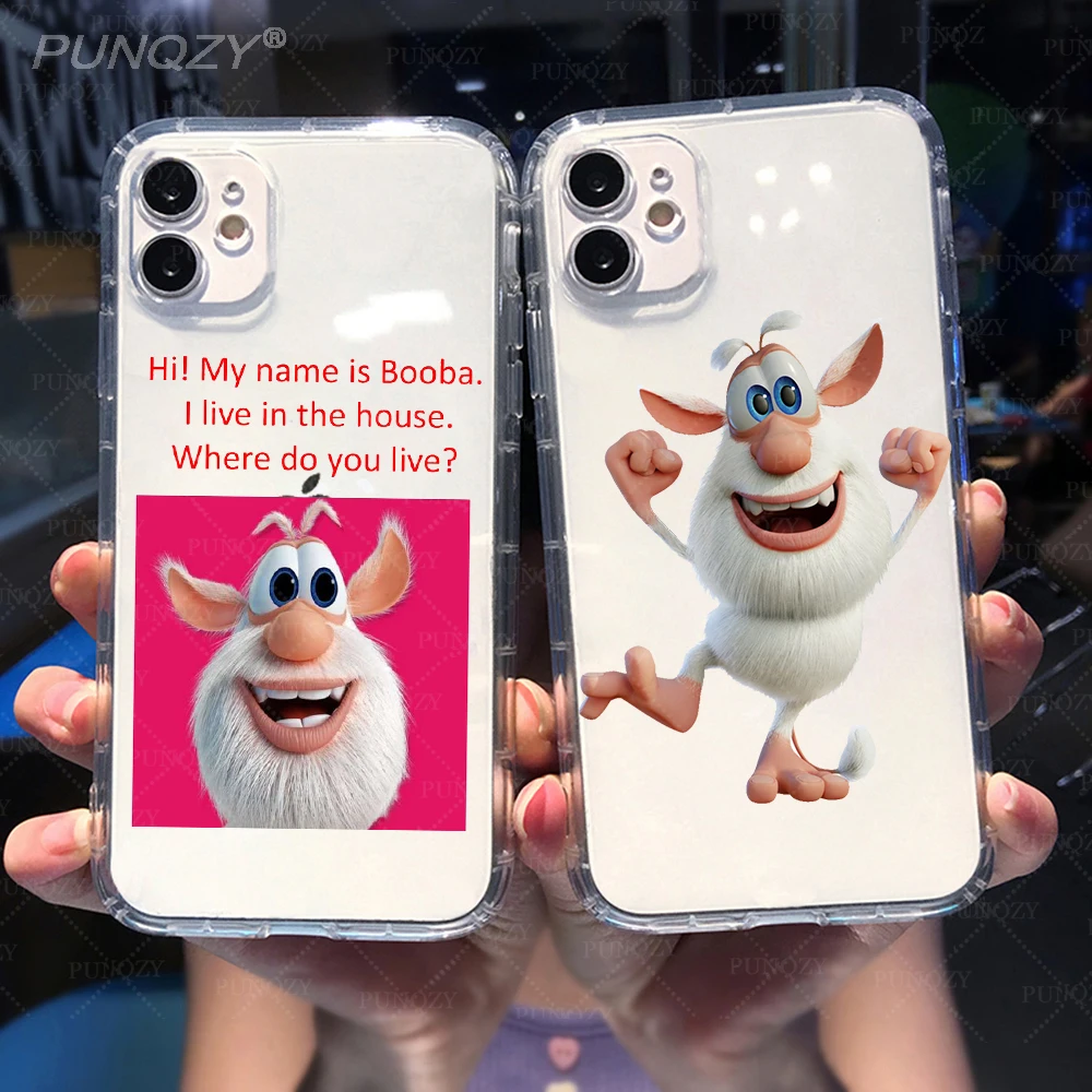 

Russian Little White Pig All-Inclusive Transparent Phone Case For iPhone 14 11 12MINI 13 PRO MAX 8 7 Plus X XR 15 Soft TPU Cover