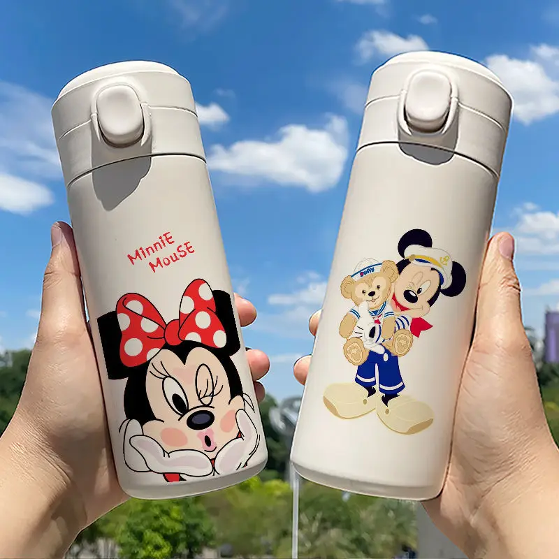 

Disney Mickey Mouse Cute Thermos Cup Minnie Super Cute Cup Student Children Cup Water Bottles Hydro Flask Tumbler Thermos