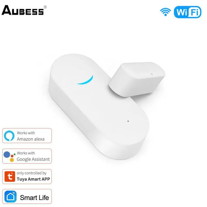 

Aubess Tuya WiFi Door Sensor, Smart Door Open/Closed Detectors, Smart Life APP Wifi Window Sensor Work With Alexa,Google Home