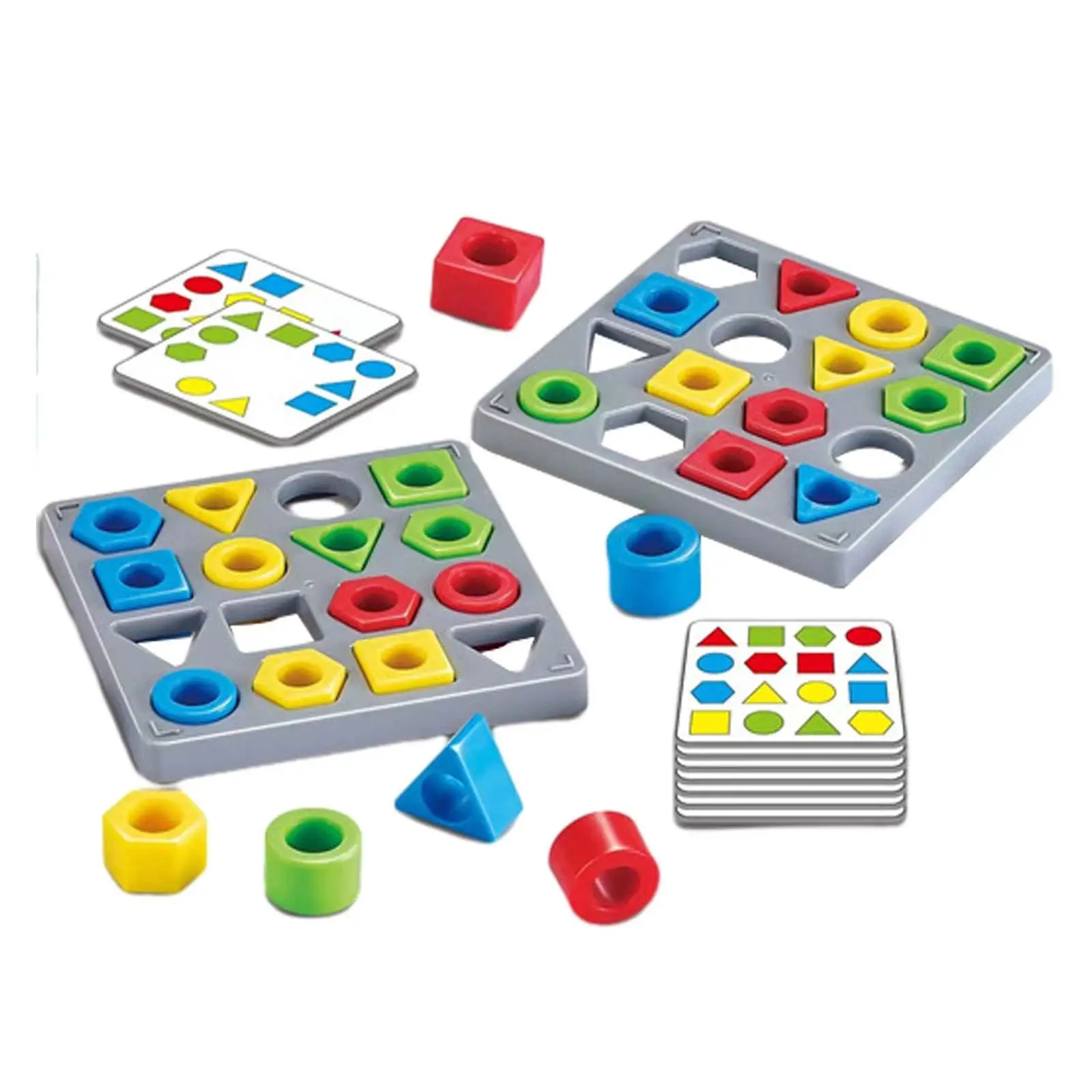

Shape Matching Game Interactive Battle Game Color Sensory Educational Toy for Toddlers Kids Boys Girls 3-6 Years Old 2 Players