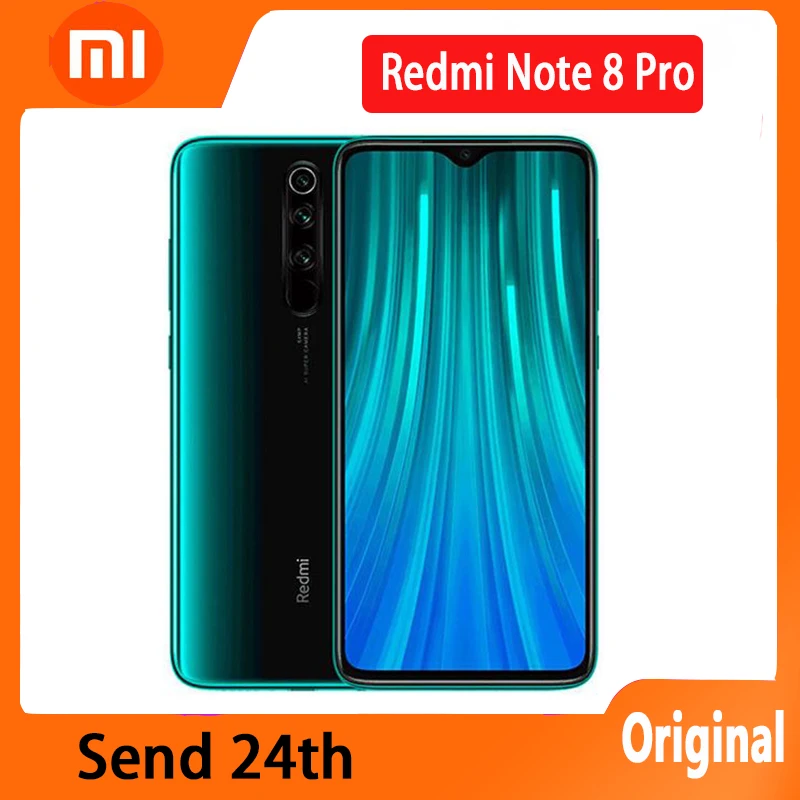 Оригинальный телефон Xiaomi Redmi Note 8 Pro смартфон 6 ГБ ОЗУ 128 Гб ПЗУ Android сотовый