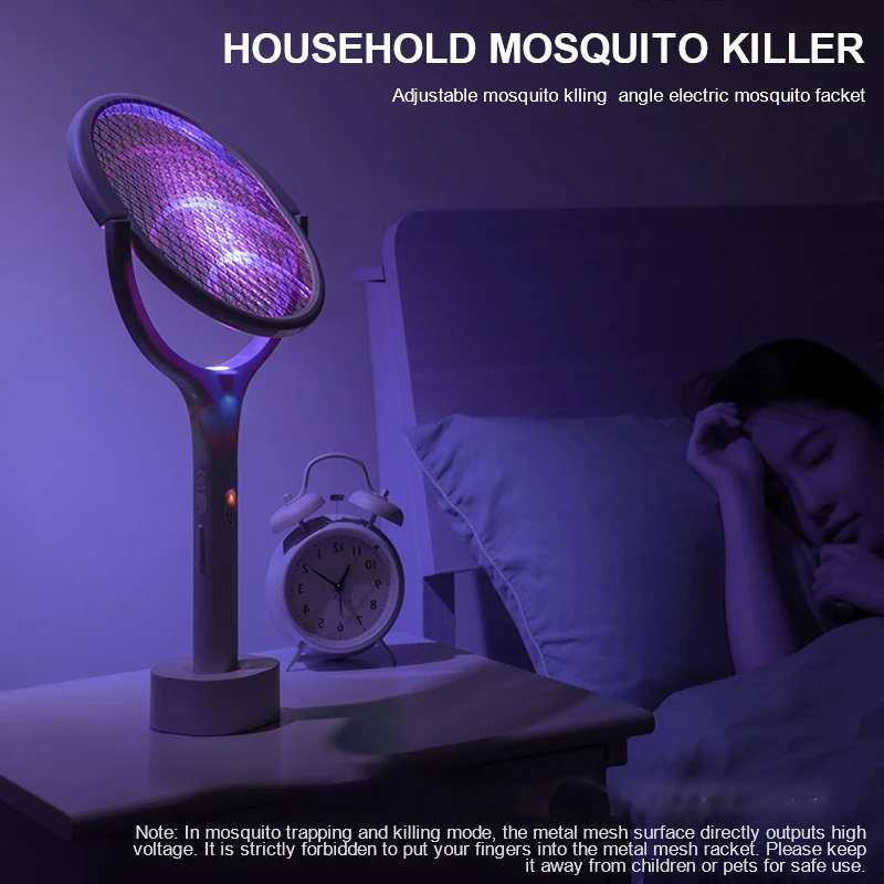 

Mosquito Killer lamp Adjustable 5-in-1 Electric Mosquito Swatter USB rechargeable household wall-mounted mosquito trapping lamp