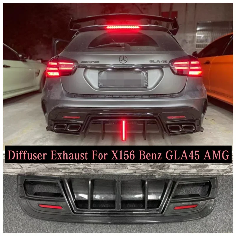 Задний бампер из углеродного волокна для X156 Mercedes-Benz GLA45 AMG 2015-2019