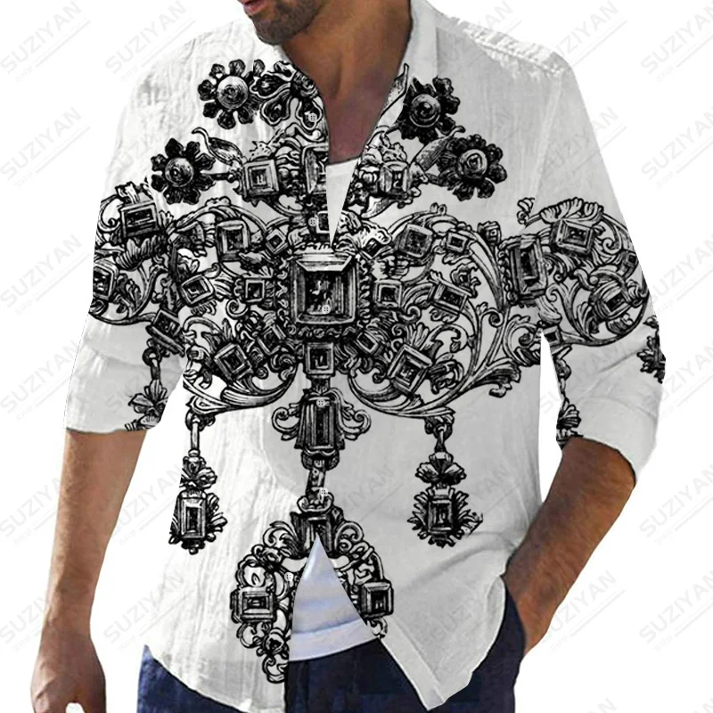 

2022 Non-iron Fashionable Male New Arrivals Korean Version Free for Stand Shipping Floral Top Plants Harakuju Art Elements